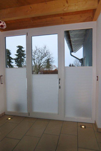 Plissees als Sichtschutz Sichtschutzplissee